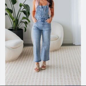 Risen Light Blue Denim Overalls